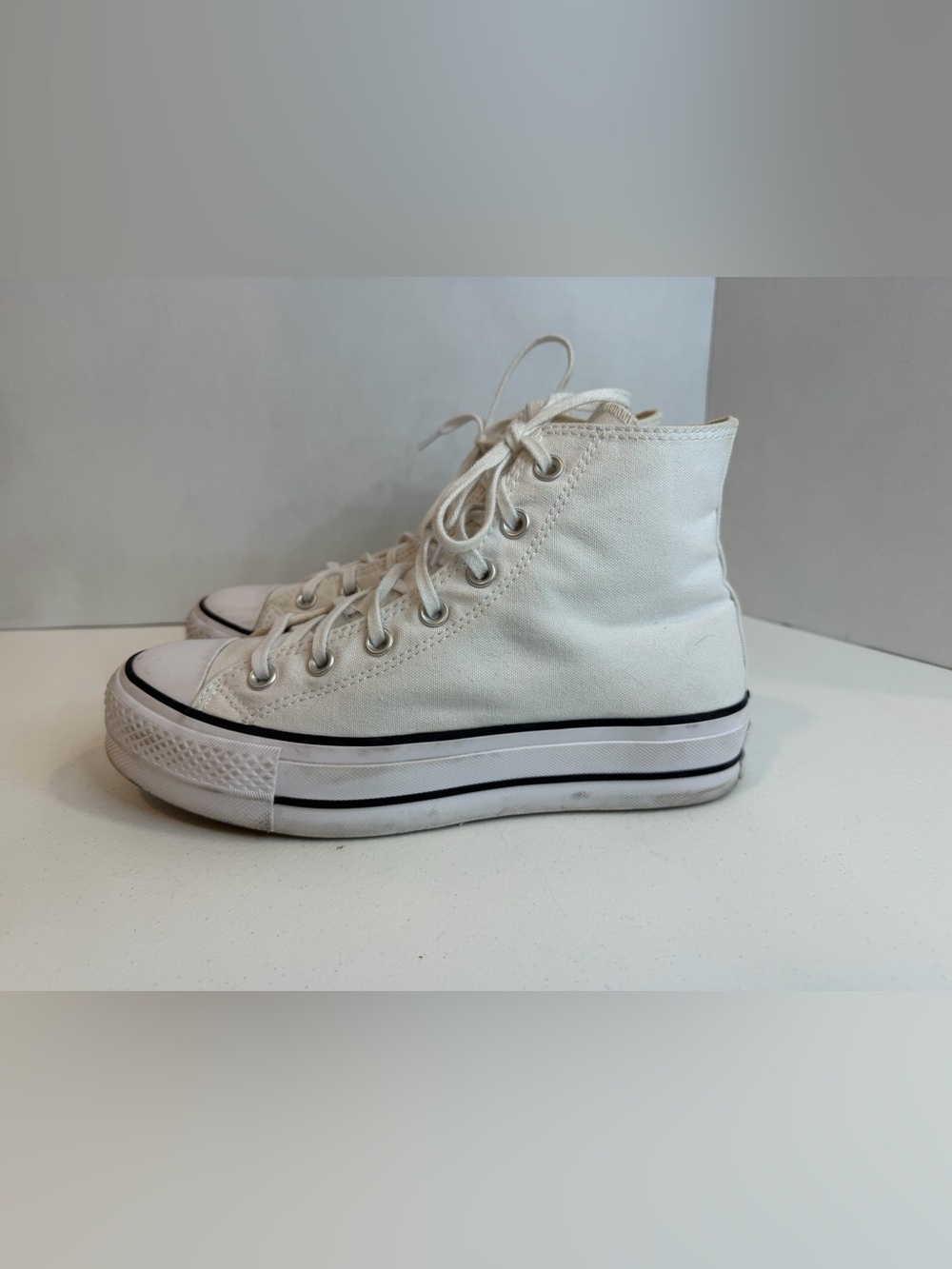 Converse Chuck Taylor All Star Platform High Top White Women’s 8.5 - Picture 6 of 15
